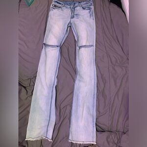 Super stacked denim jeans, size 36